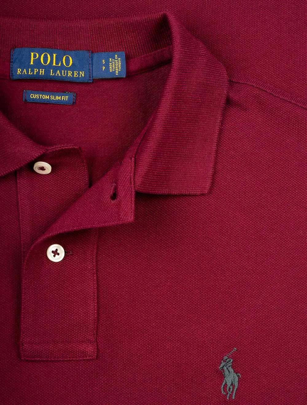 Mesh Polo Shirt Wine