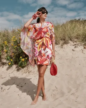 Mini Cape Dress Sun Floral