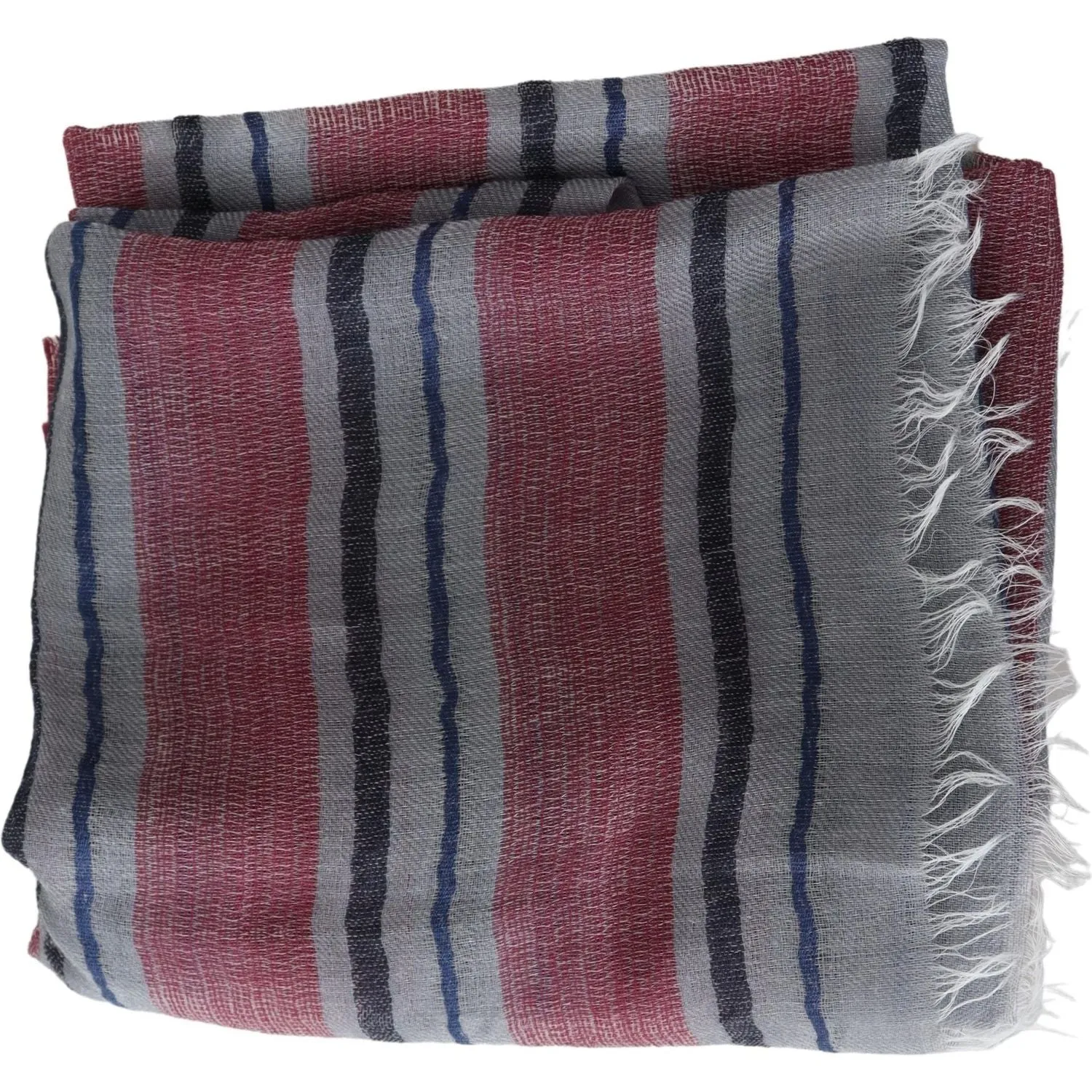 Missoni Elegant Multicolor Striped Wool Scarf