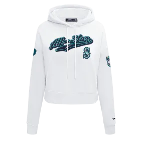 MLB ALL STAR 2023 WOMEN'S CROPPED PO HOODIE (WHITE)