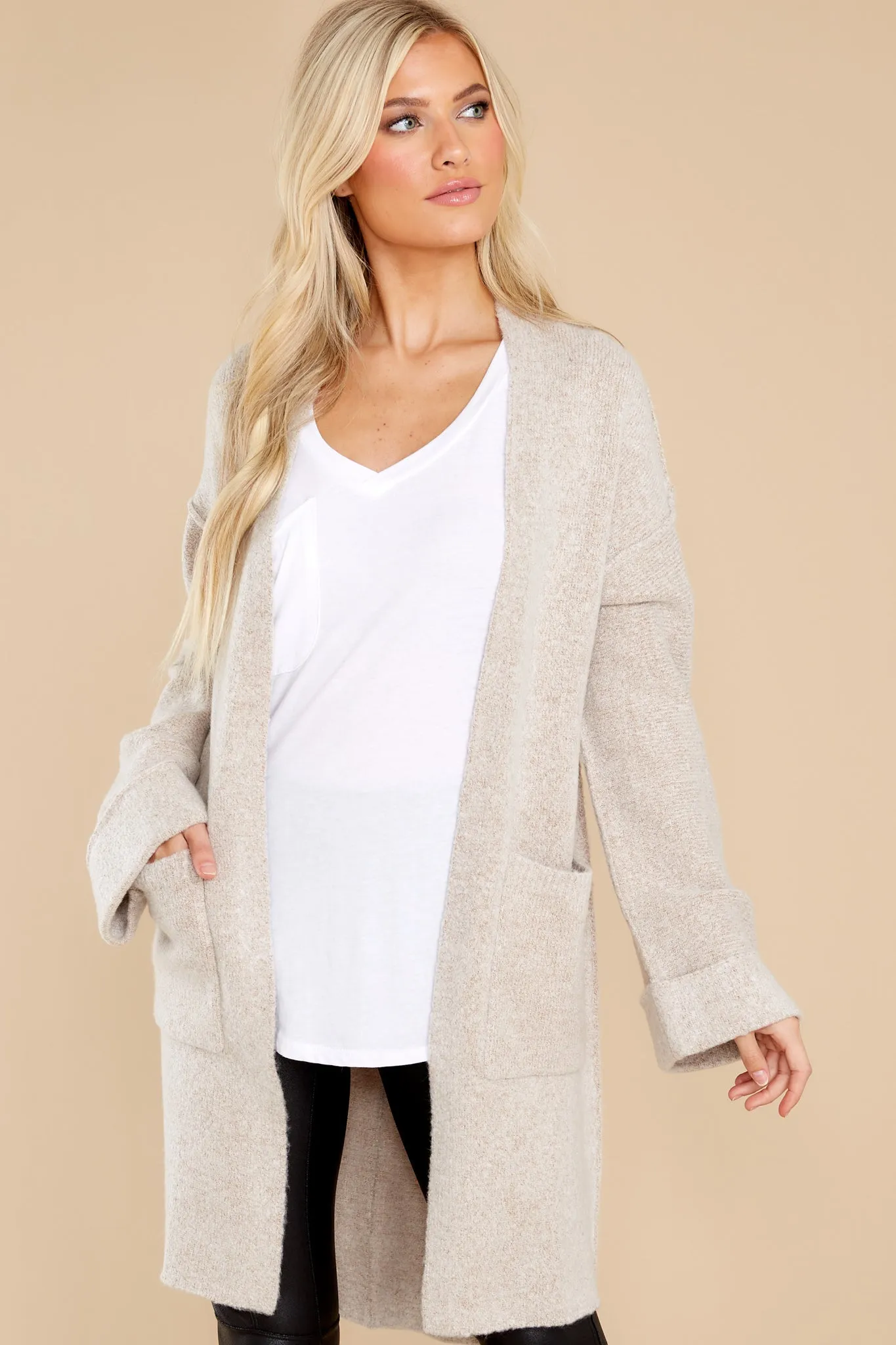 Mountain Roads Light Taupe Cardigan