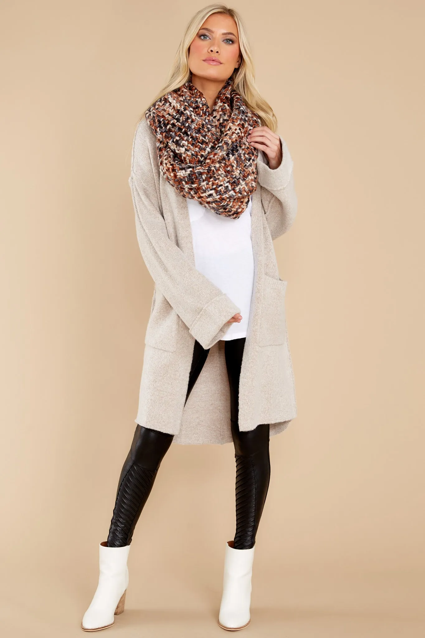 Mountain Roads Light Taupe Cardigan