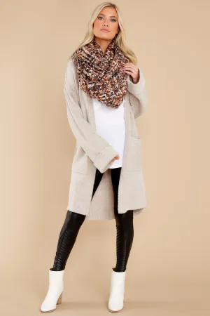 Mountain Roads Light Taupe Cardigan