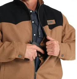 MWJ1590003-Cinch Men's CC Western Jacket- Brown