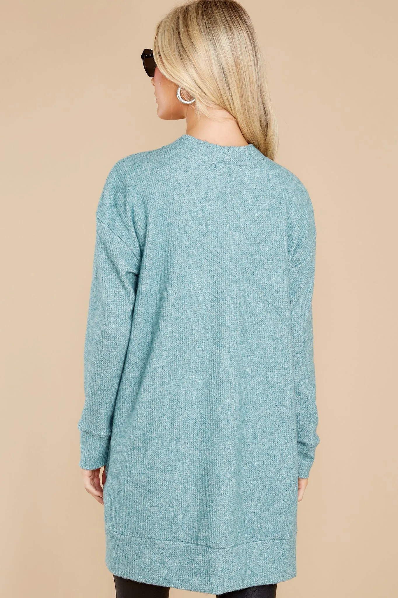 New Best Friend Aqua Green Cardigan