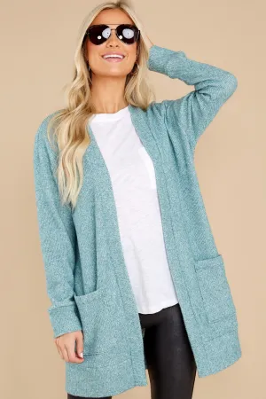 New Best Friend Aqua Green Cardigan