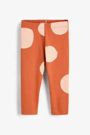 Next All Over Rust Print Baby Girls Leggings