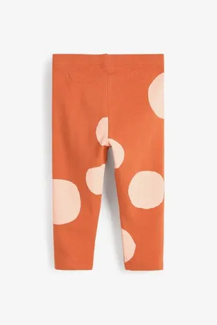 Next All Over Rust Print Baby Girls Leggings