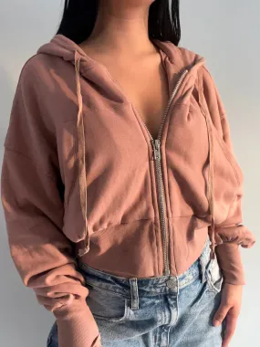 Nicole Zip Up Jacket (Mocha)