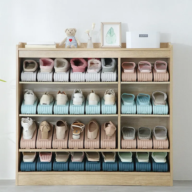 Non-slip Space Saving Adjustable Shoe Organizer