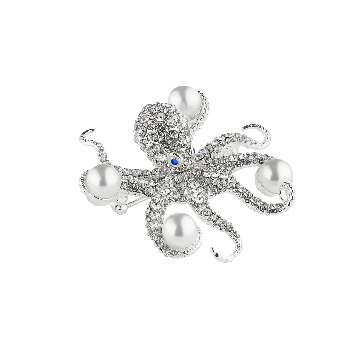 Octopus Pave Brooch