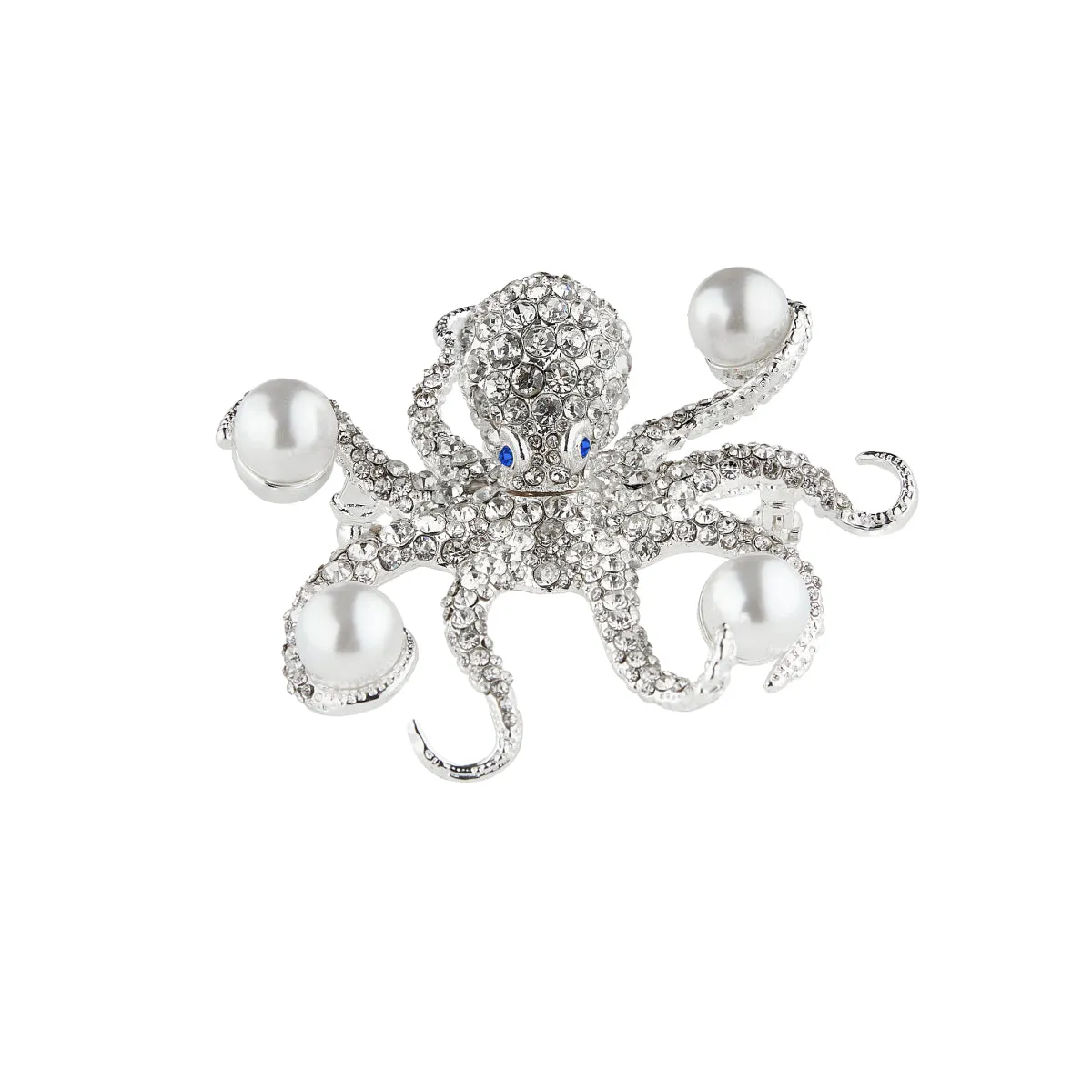 Octopus Pave Brooch