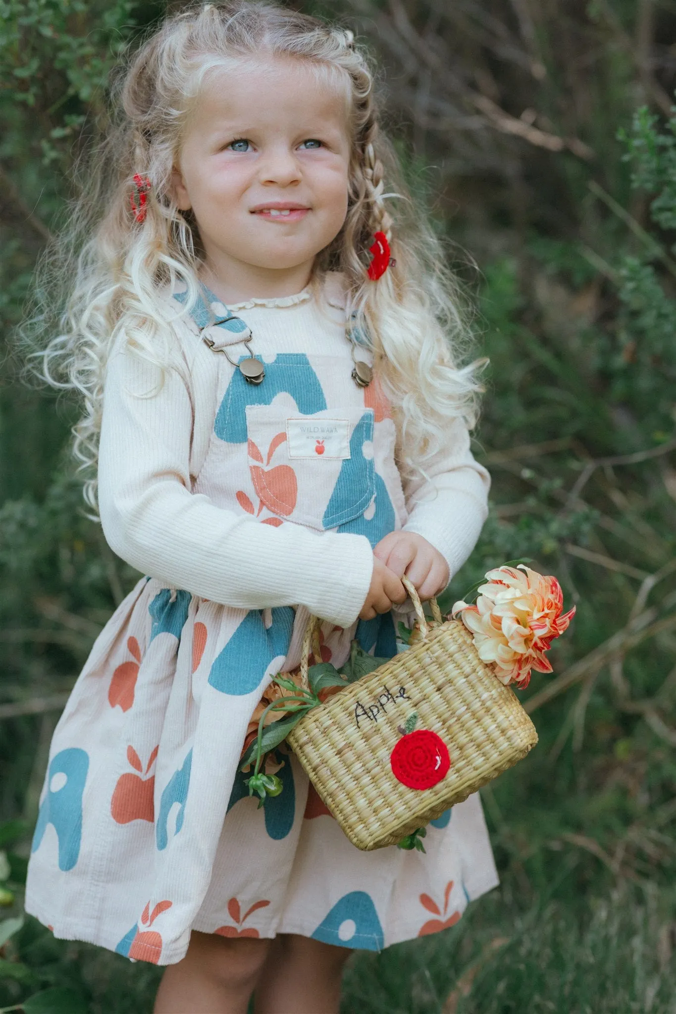 Overall Dress - Red Apple