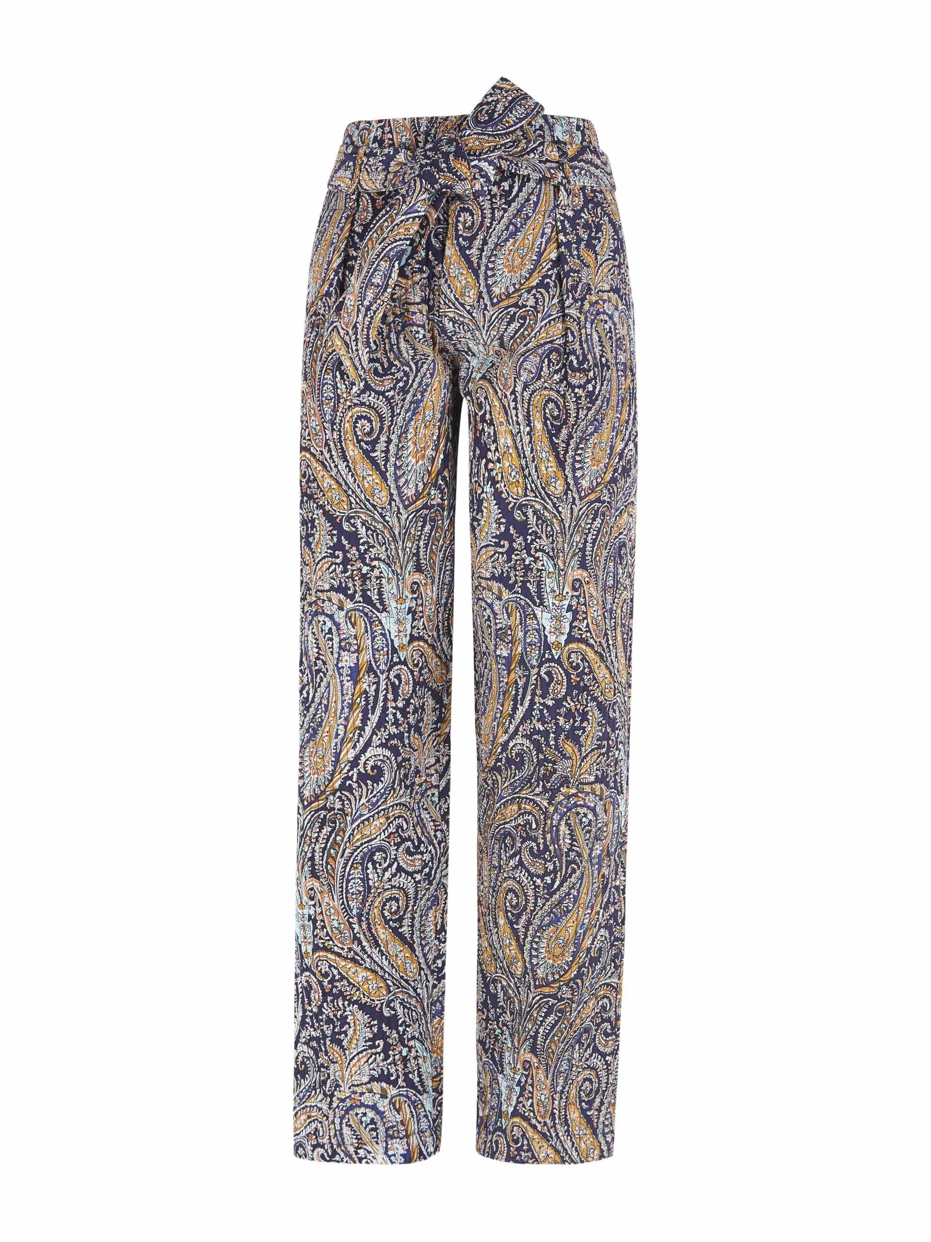 Paisley print trousers