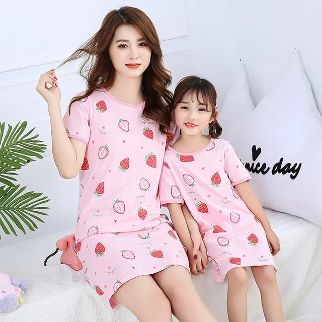 Panda Print Night Dress<br>Panda Nightgown