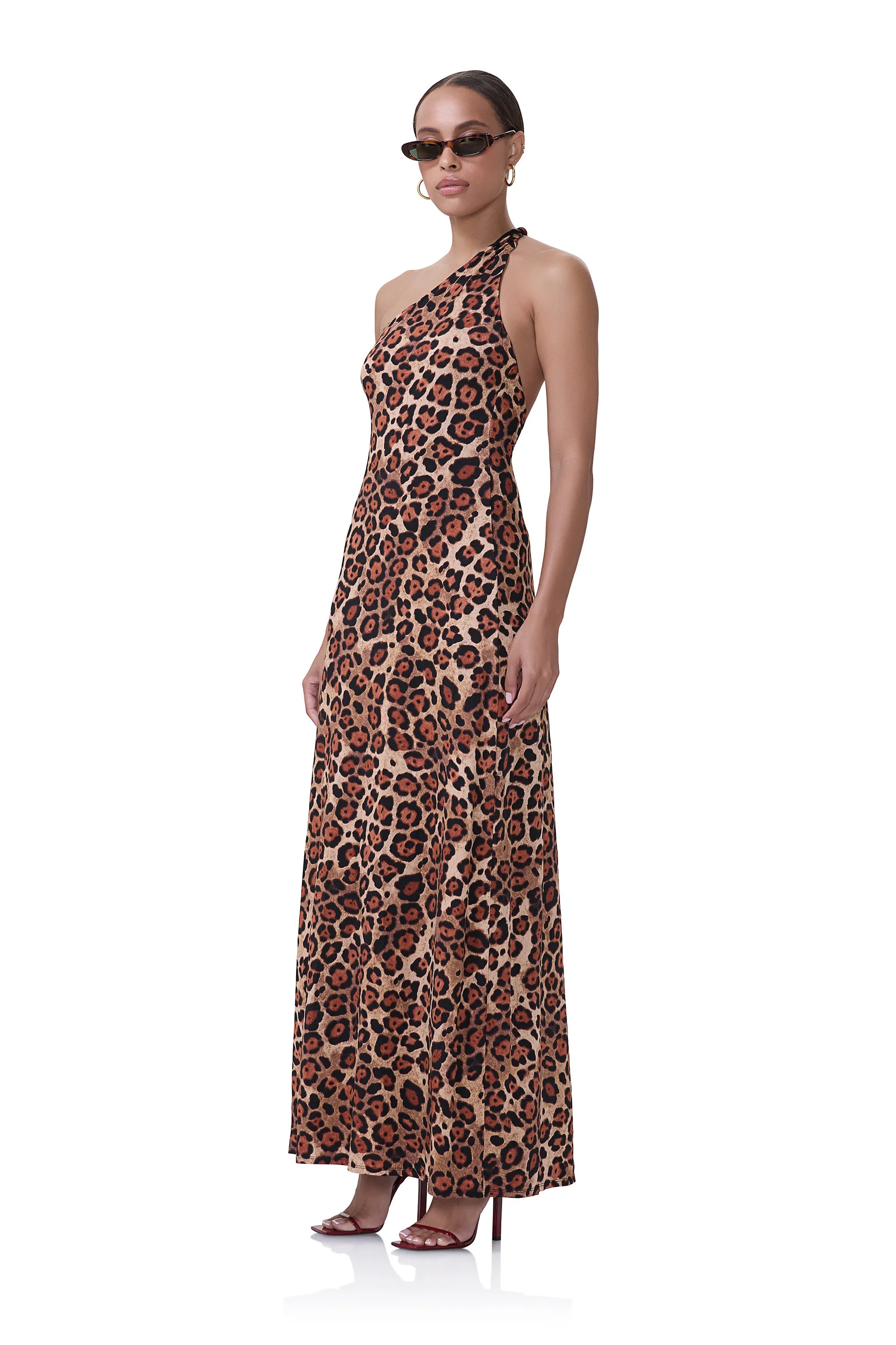 Paulette Dress - Cocoa Leopard