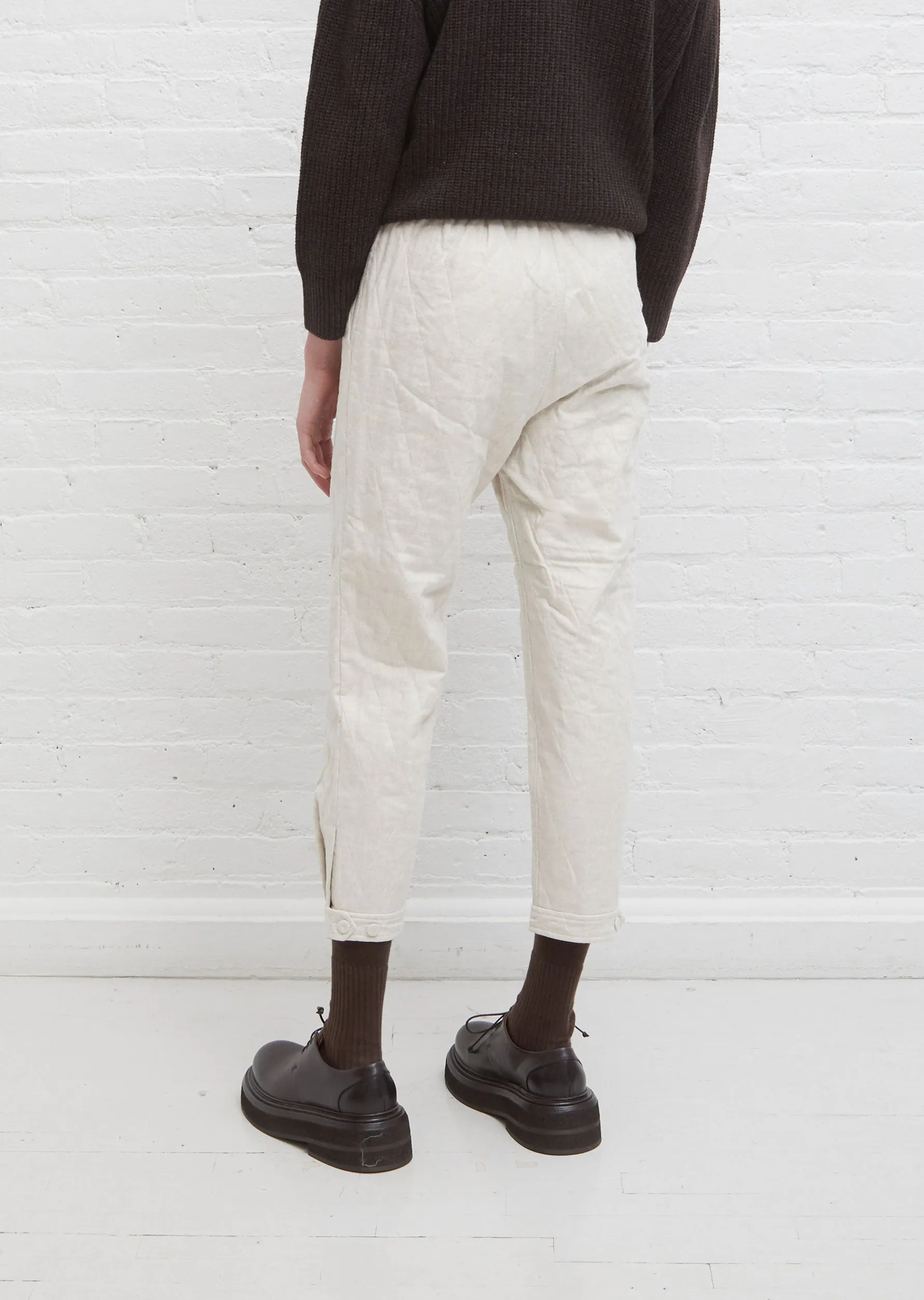 Philip Padded Chintz Linen Pants