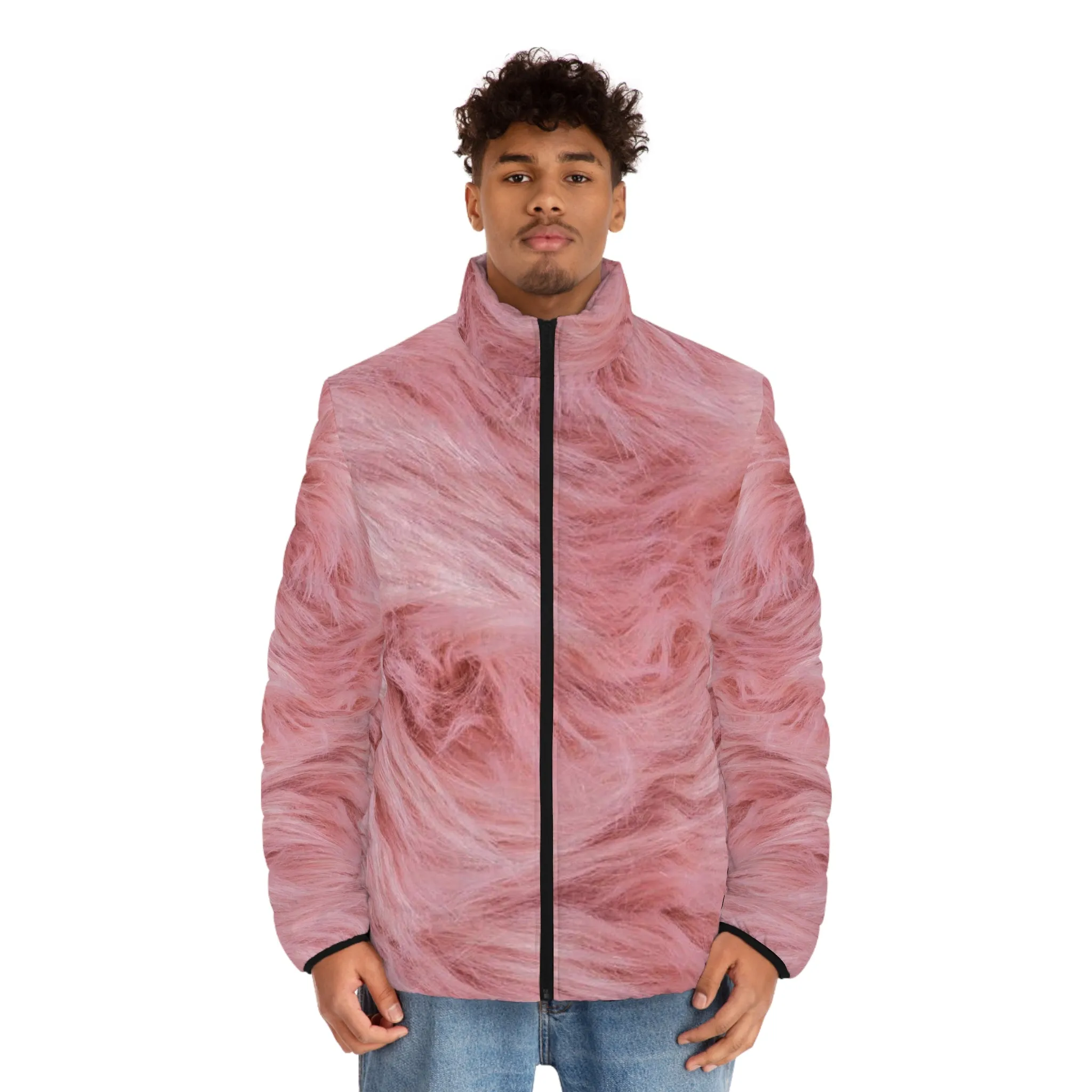 Pink Teddy - Men's Puffer Jacket