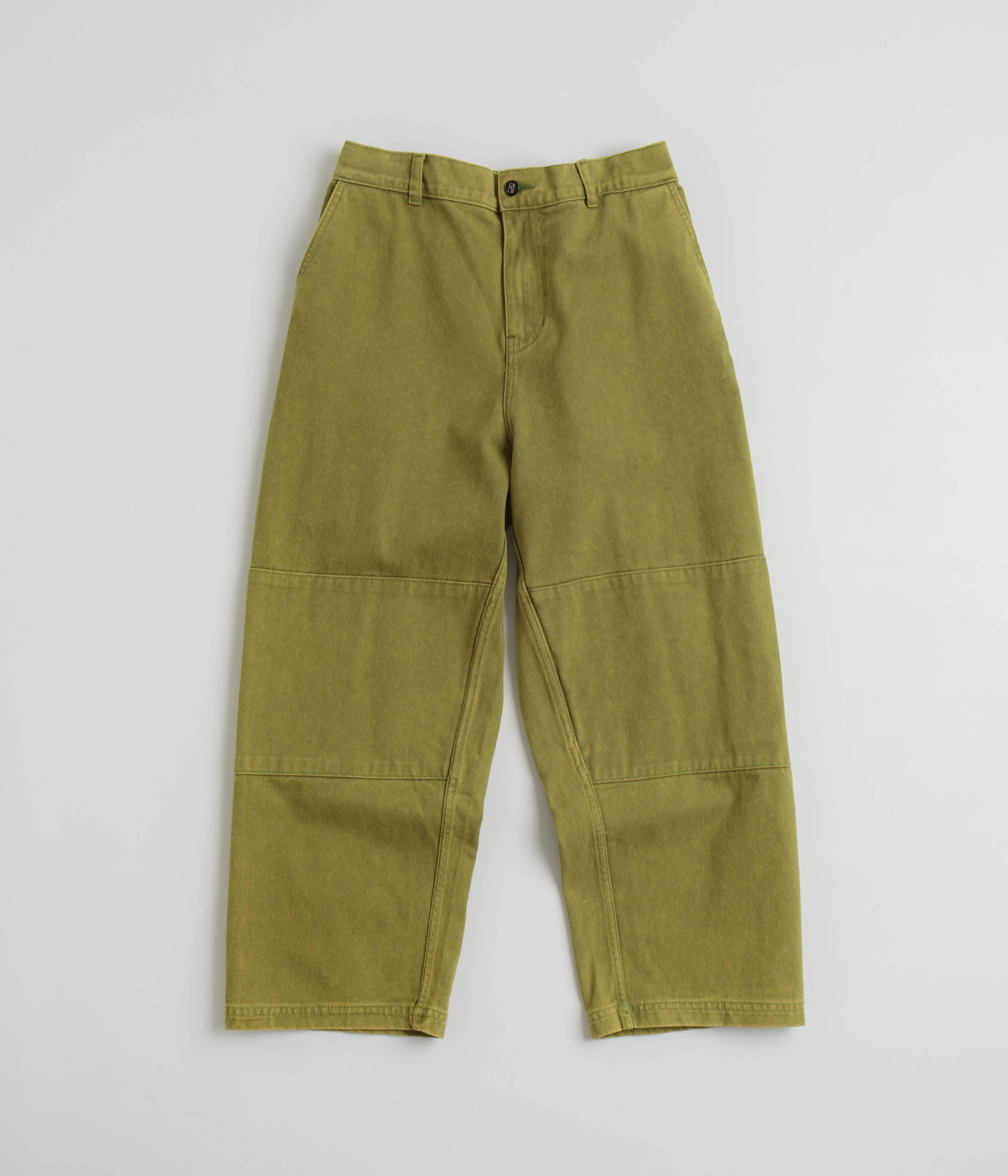 Poetic Collective Denim Sculptor Pants - Green Acid Wash