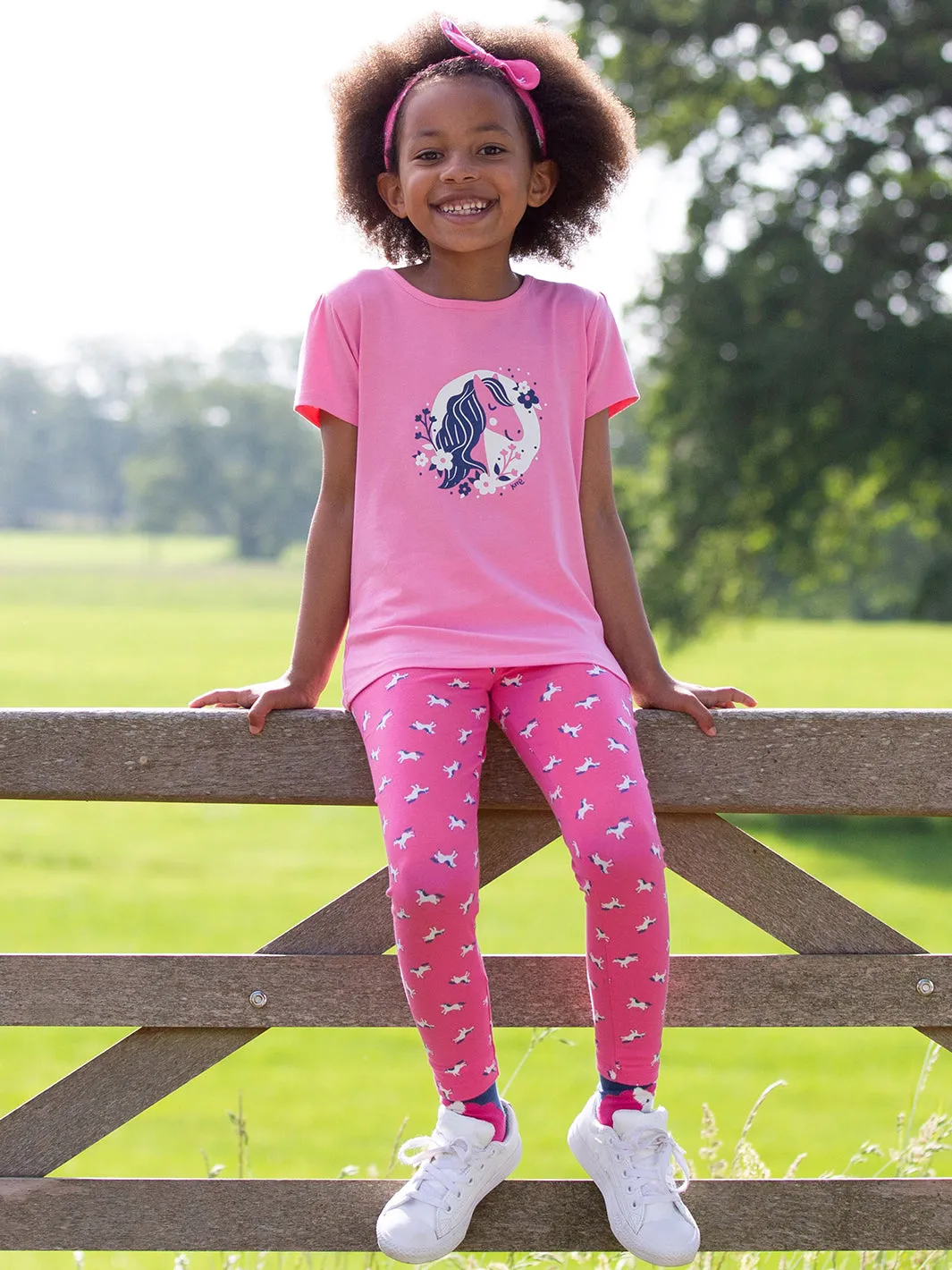 Polka pony leggings