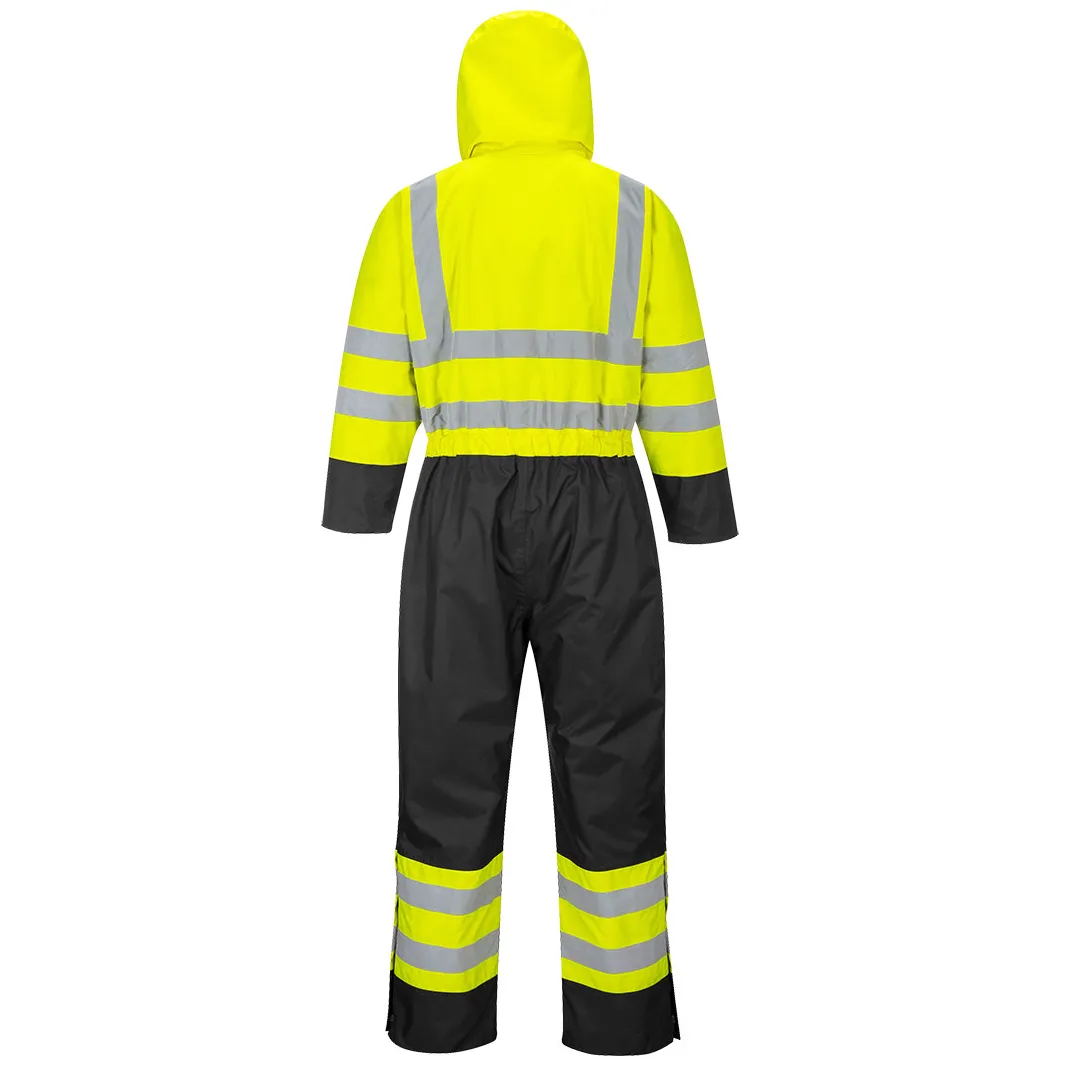 Portwest S485 Hi-Vis Winter Contrast Coverall Lined