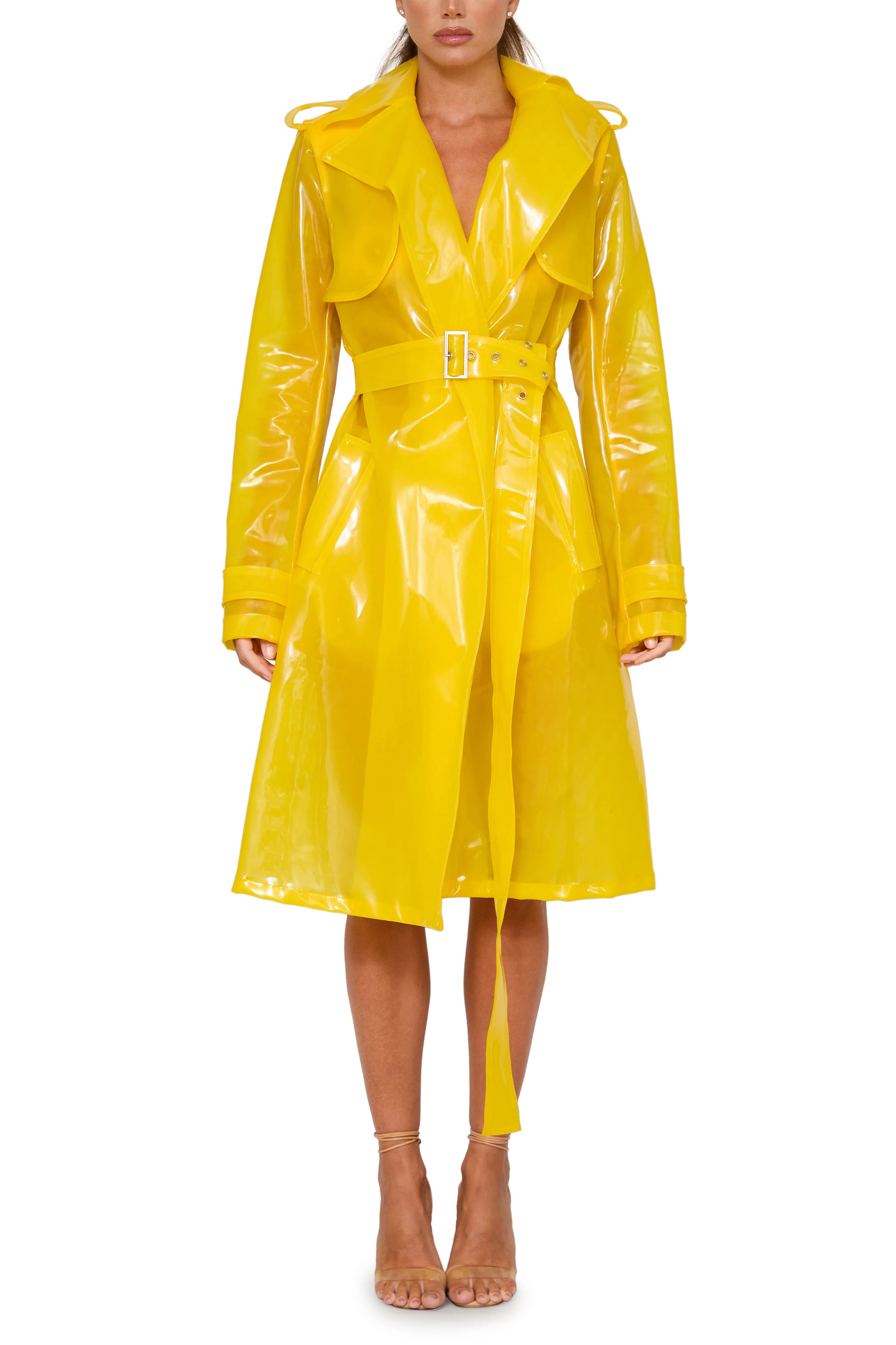 PVC Trench Coat