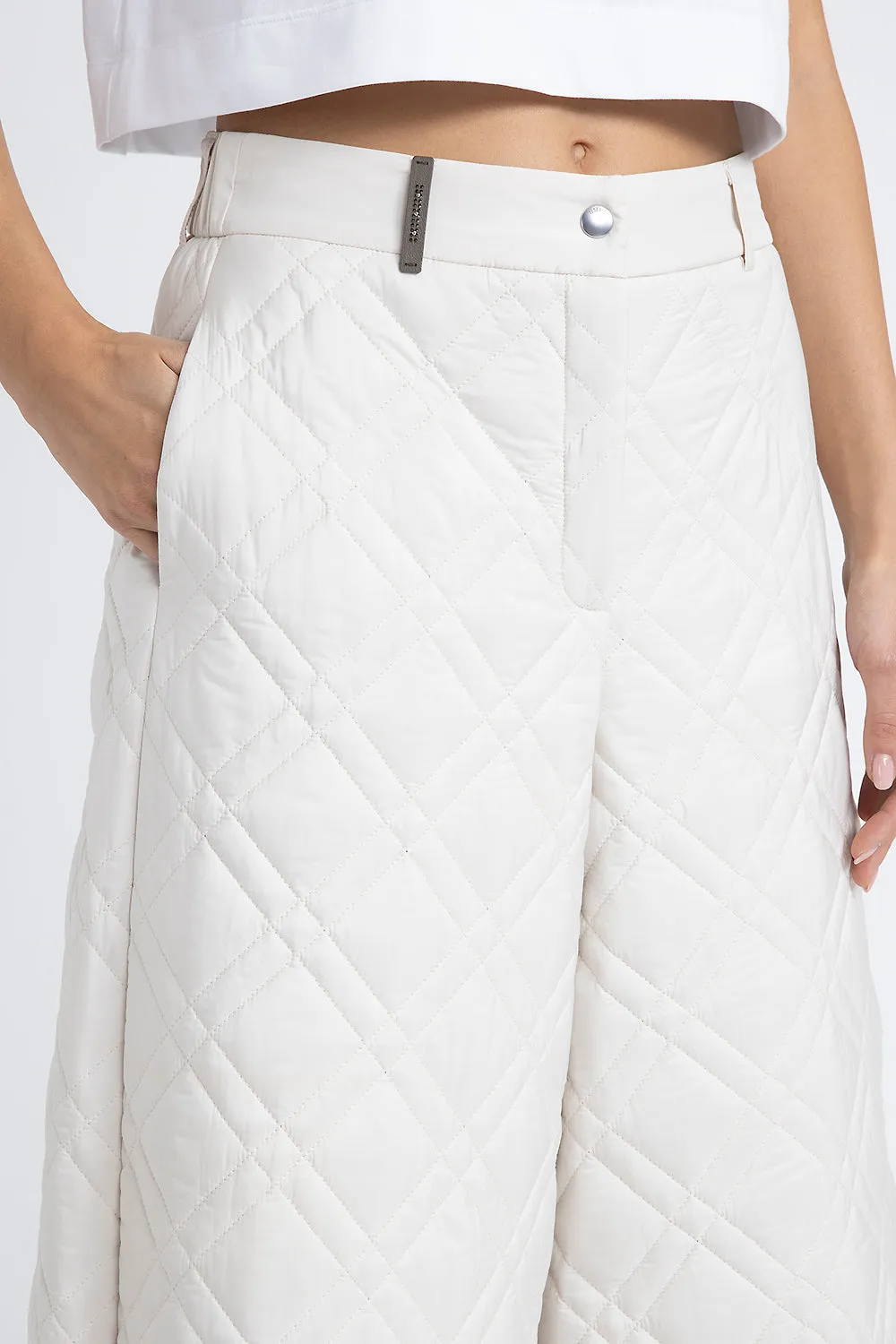 Quilted drip-proof trousers