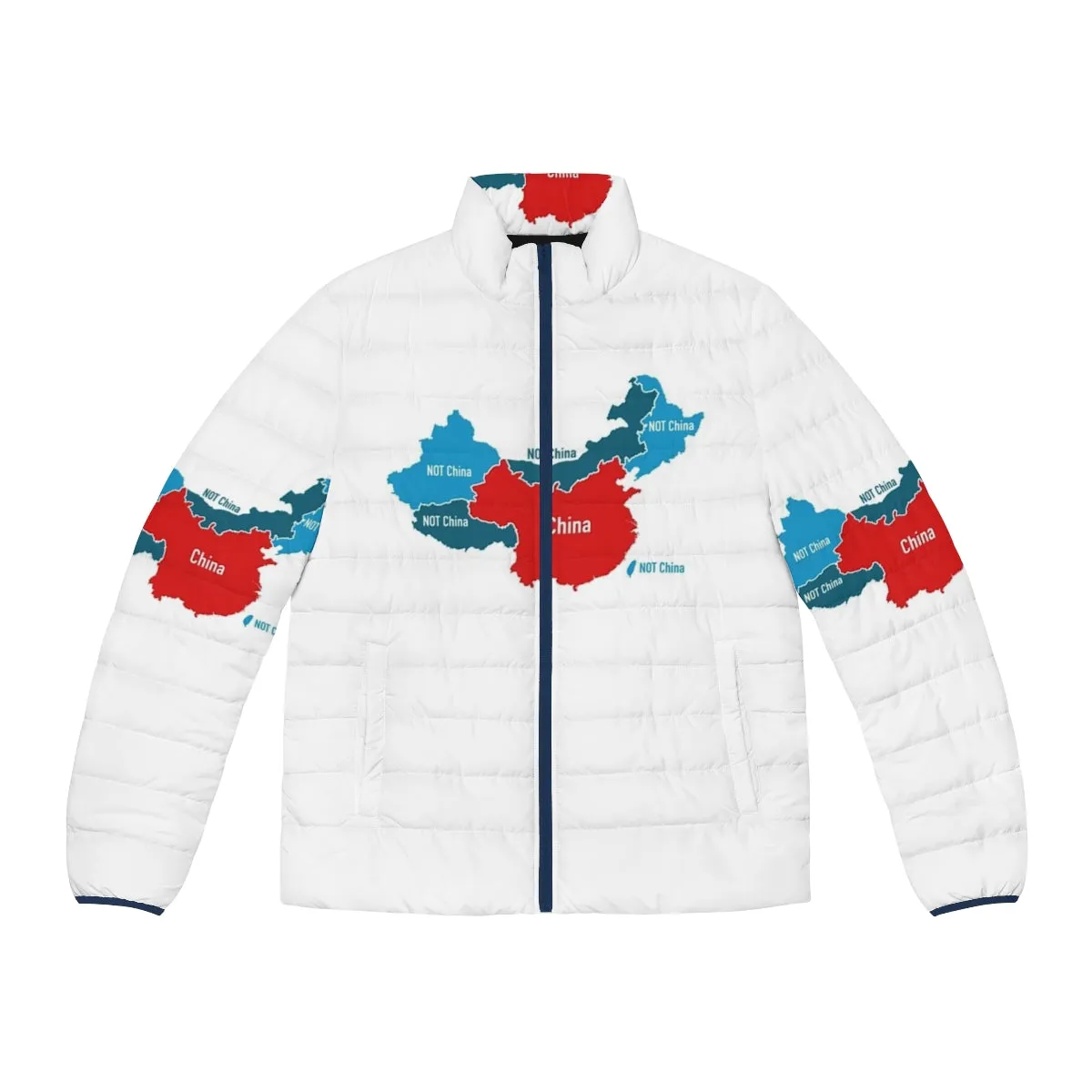 "Anti-Communist 'This is Not China' Puffer Jacket: Defend Human Rights"