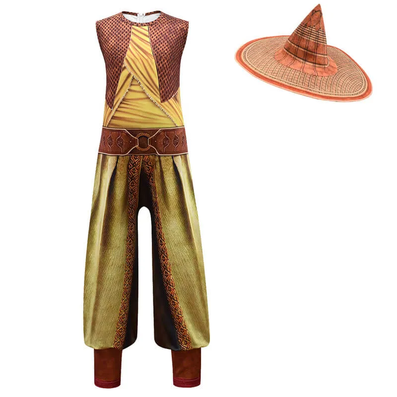 Raya And The Last Dragon Raya Costume Halloween Jumpsuit Kids Halloween Costume