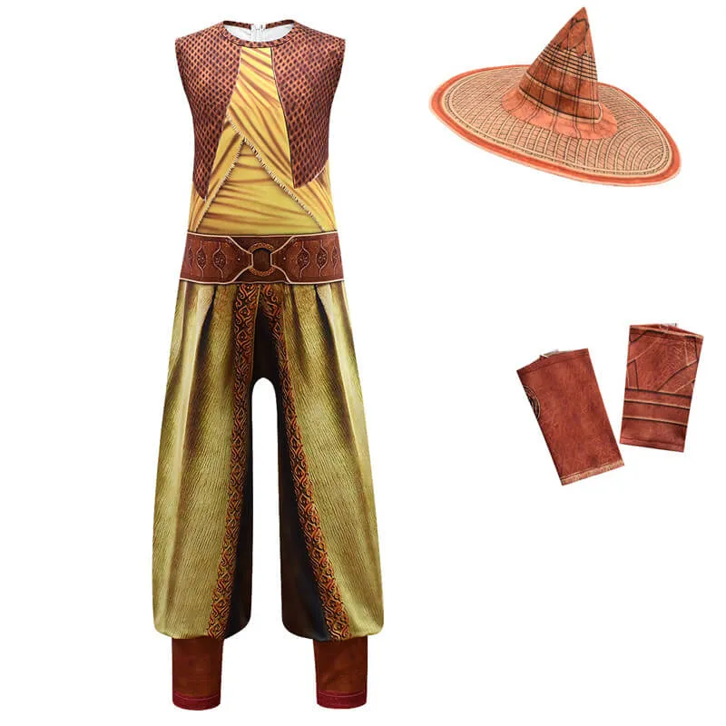 Raya And The Last Dragon Raya Costume Halloween Jumpsuit Kids Halloween Costume