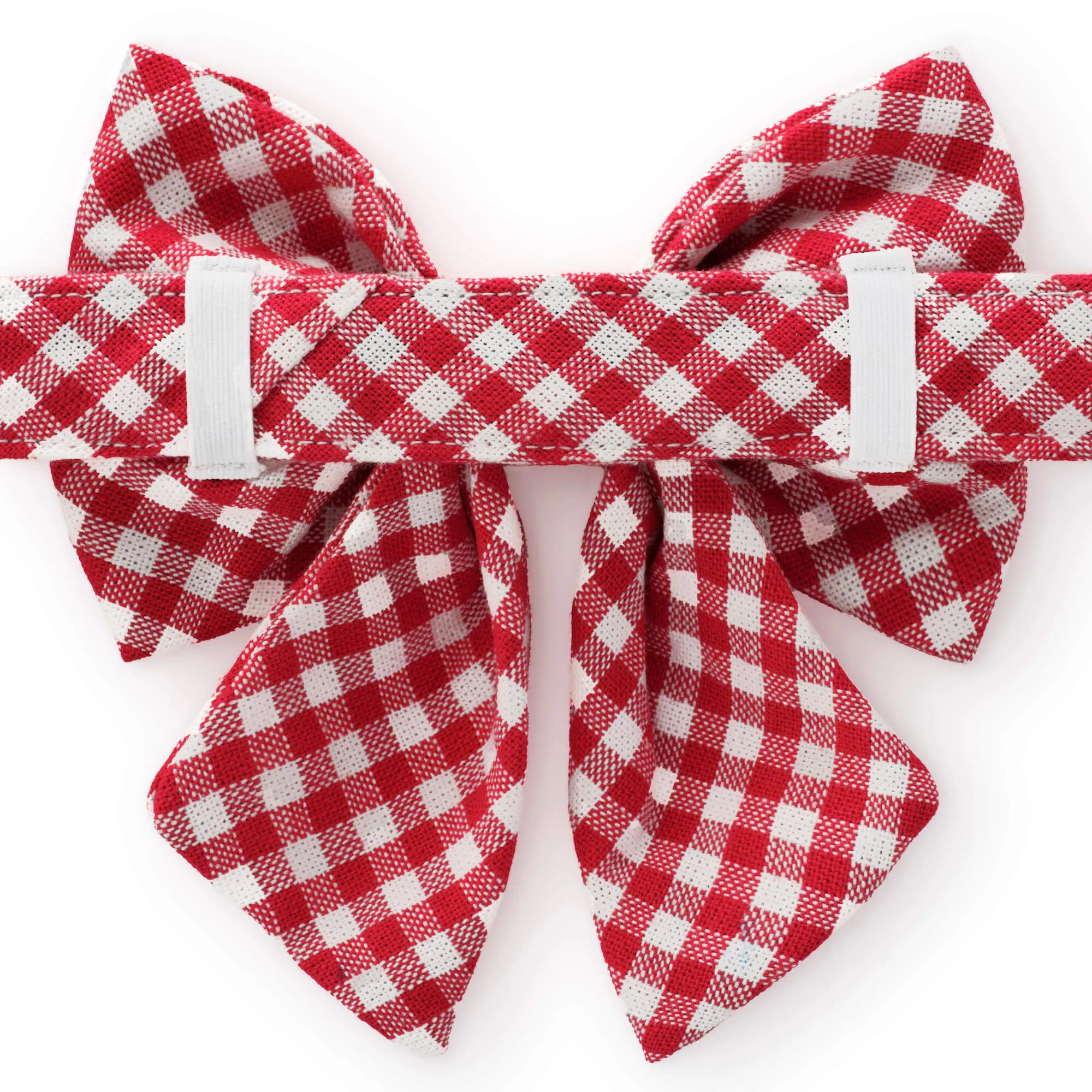 Red Gingham Lady Bow Collar