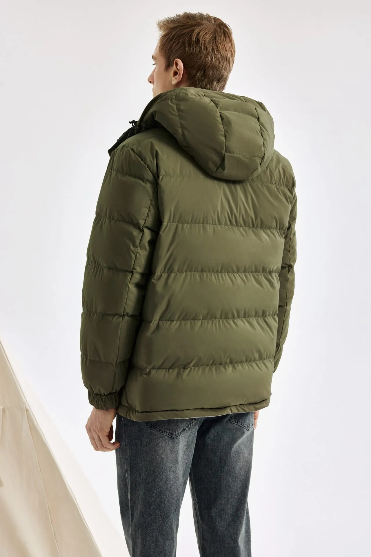 Reversible Teflon Mid Down Jacket