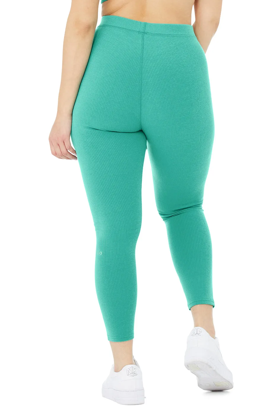 Ribbed High-Waist 7/8 Blissful Legging - Ocean Teal