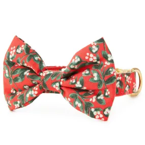 Rifle Paper Co. x TFD Mistletoe Bow Tie Collar