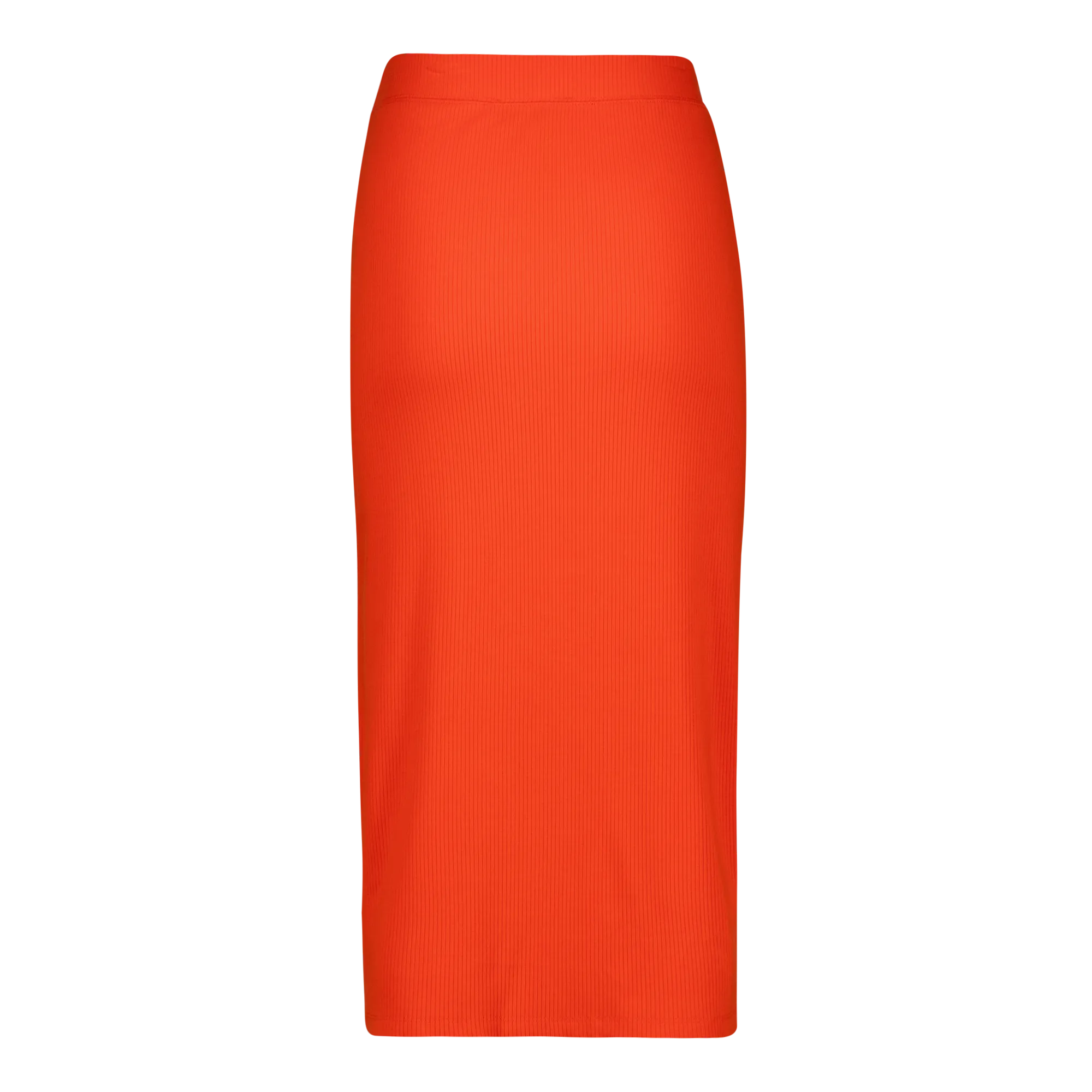 SADIE TANGERINE BODYCON SKIRT WITH ROSE