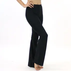 SALE - MDANNI - MATT LYCRA JAZZ PANTS / TROUSERS - REGULAR LEG LENGTH - BLACK