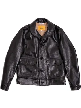 Shangri-La Heritage “Cossack” Black Horsehide Leather Jacket