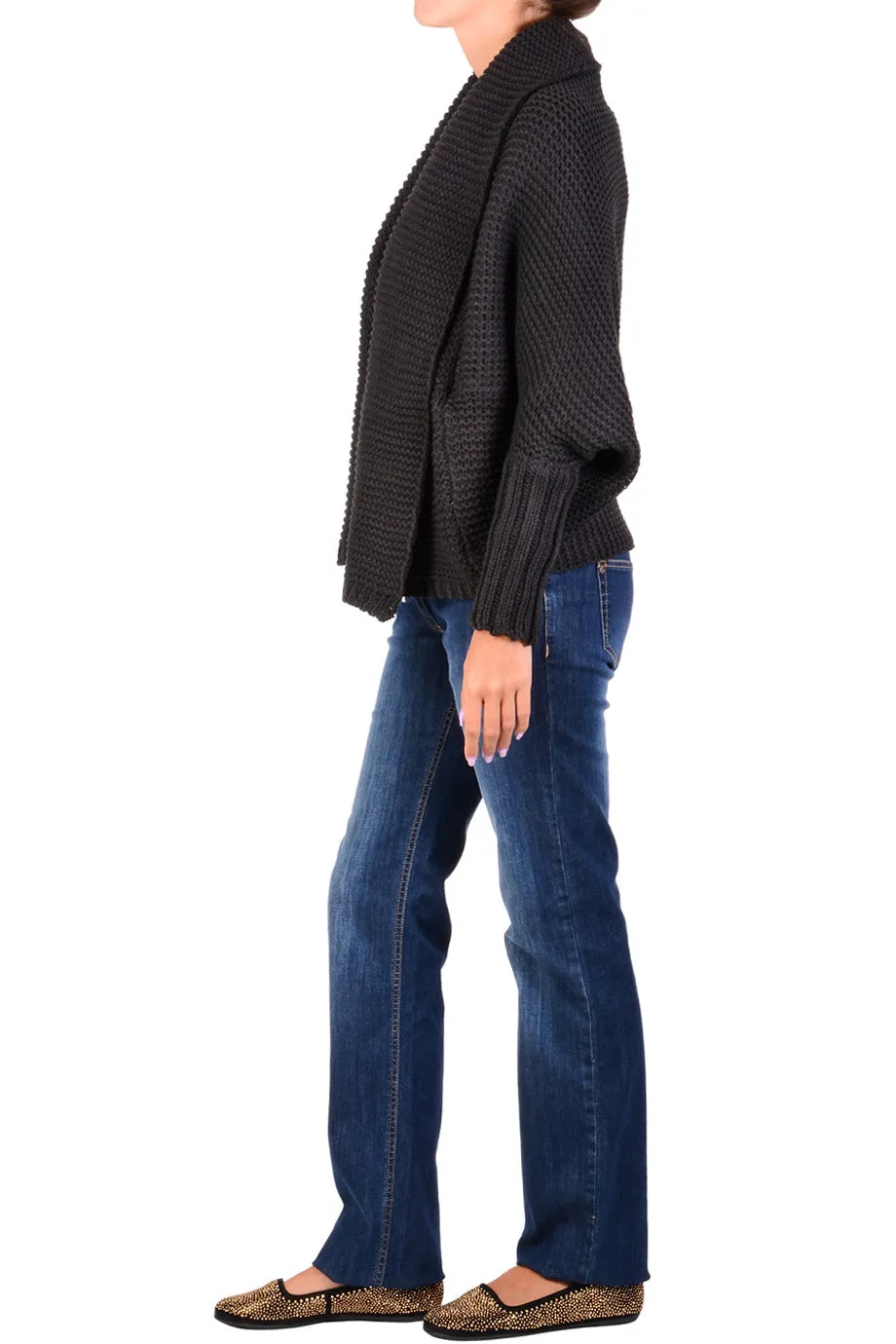 SHANTI Brown Wool Cardigan