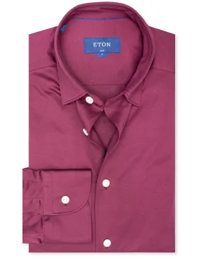 Slim Fit Jersey Shirt Wine