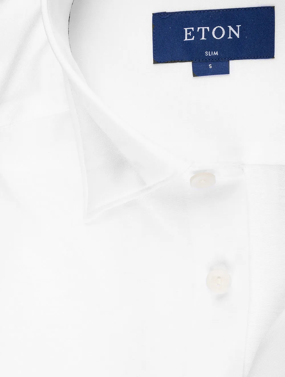 Slim Fit Jersey Stretch Shirt White