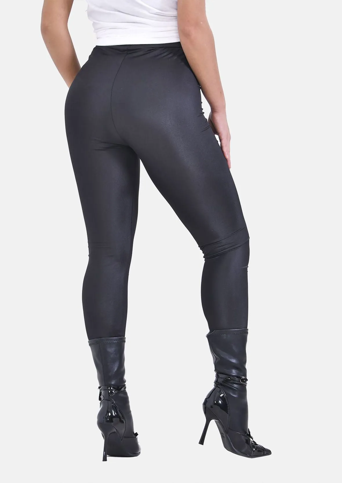 Slim Fit Shiny Leggings