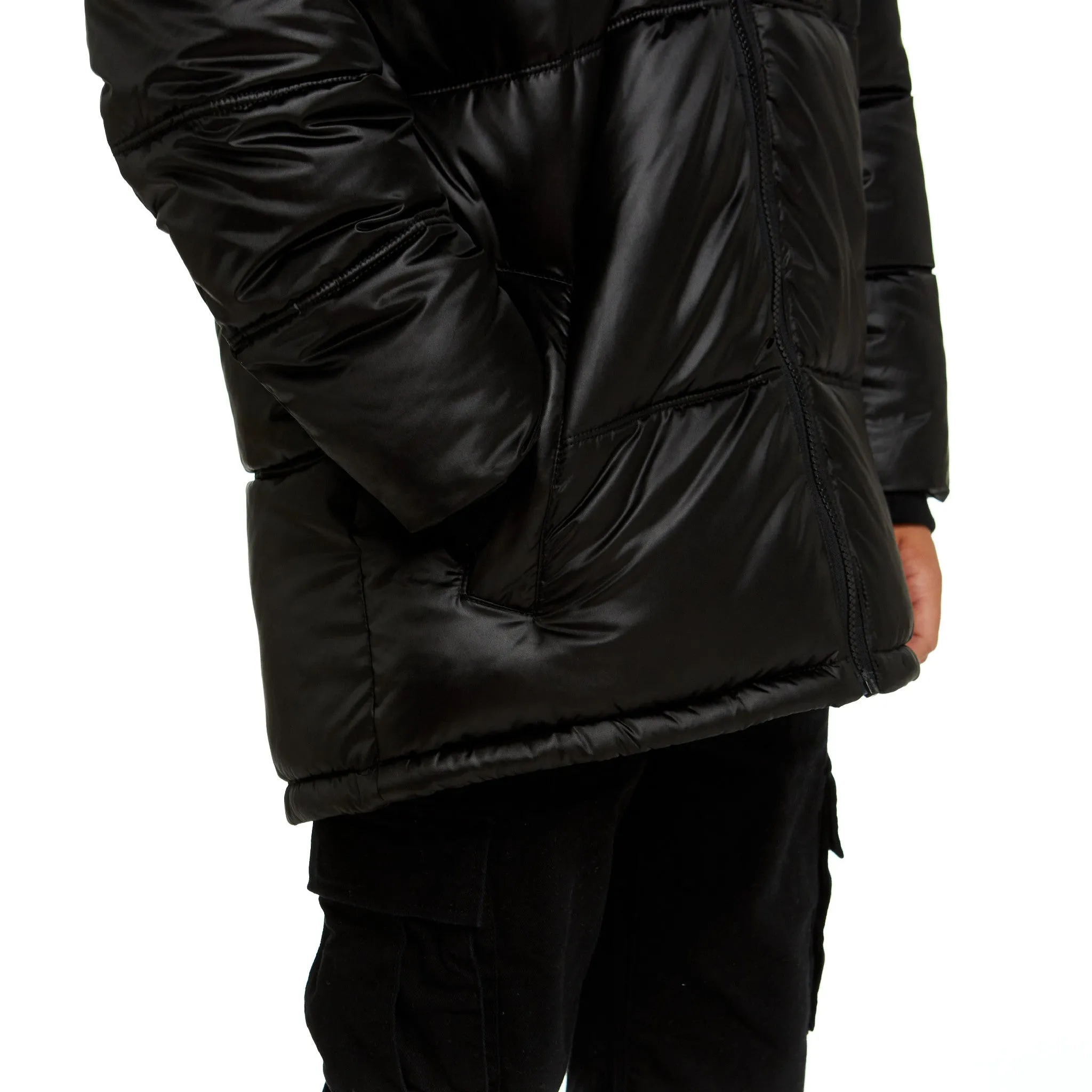 SPACEONE x Andy & Evan® | Galactic Puffer Jacket | Deep Space Black