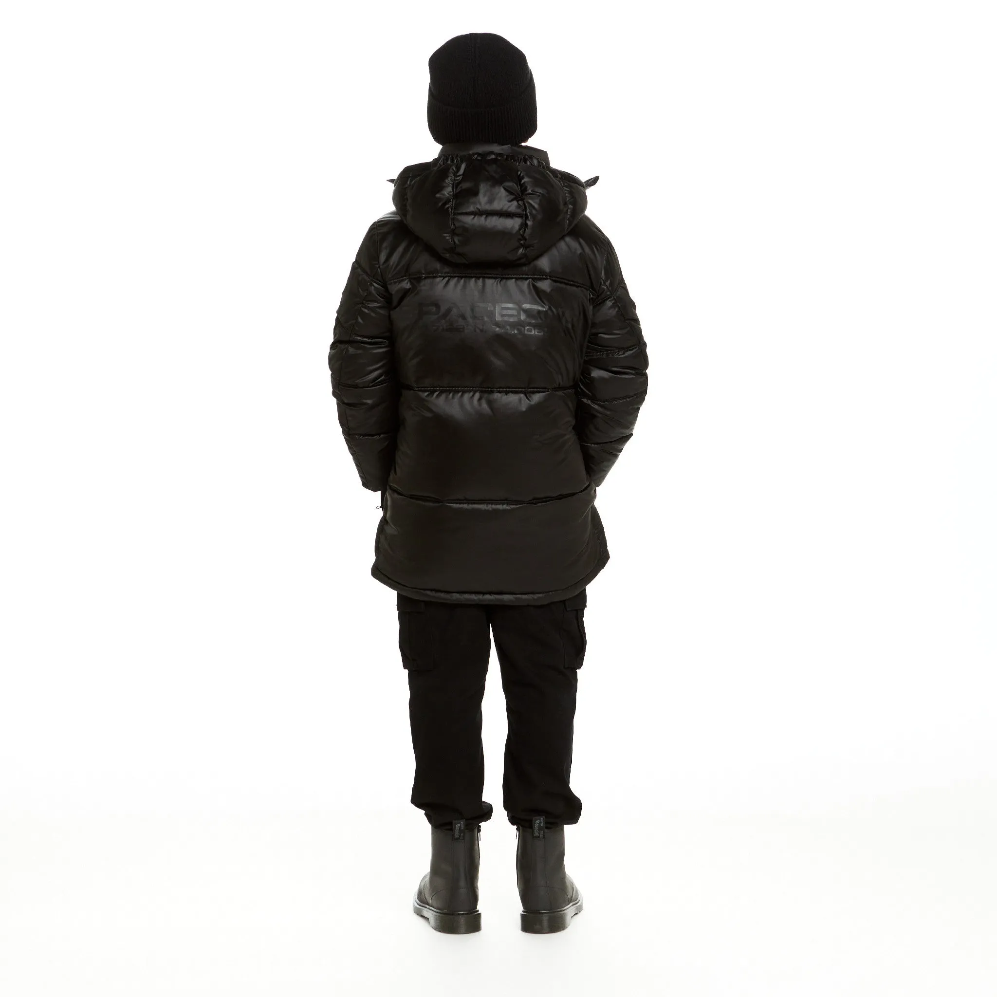 SPACEONE x Andy & Evan® | Galactic Puffer Jacket | Deep Space Black