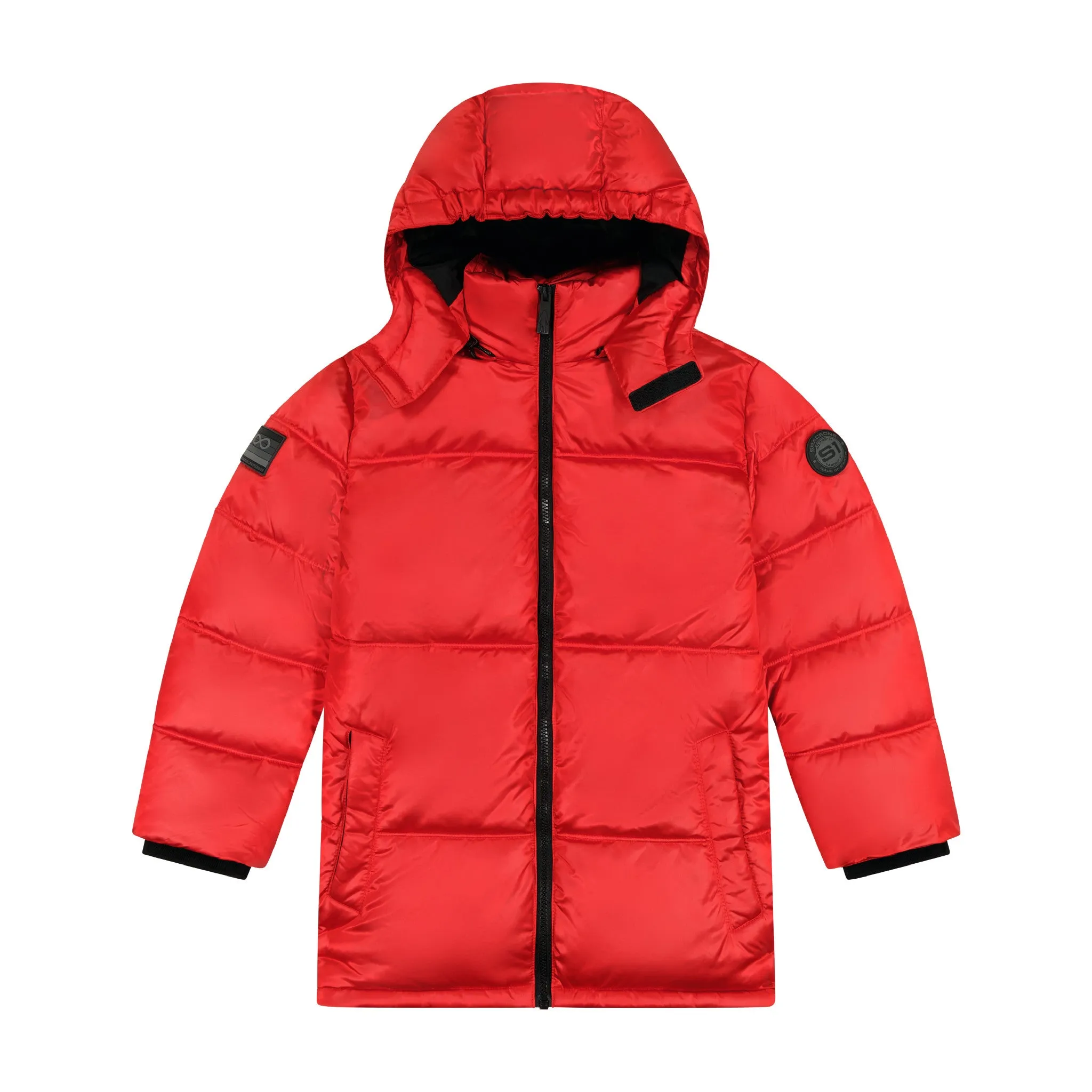 SPACEONE x Andy & Evan® | Galactic Puffer Jacket | Mars Red