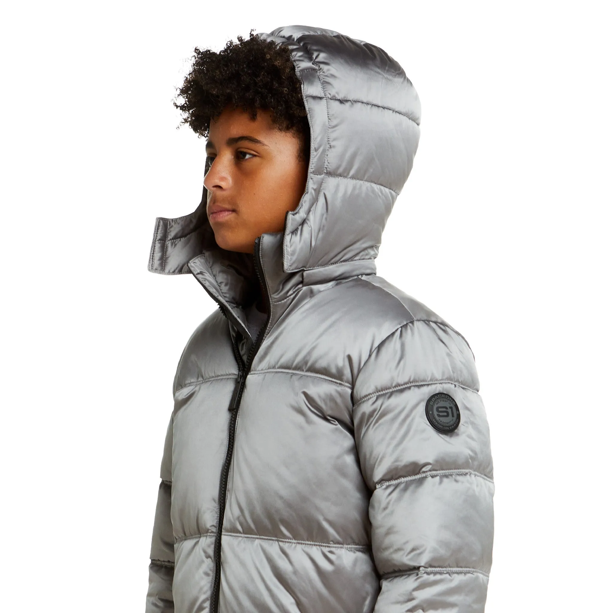 SPACEONE x Andy & Evan® | Galactic Puffer Jacket | Moon Grey