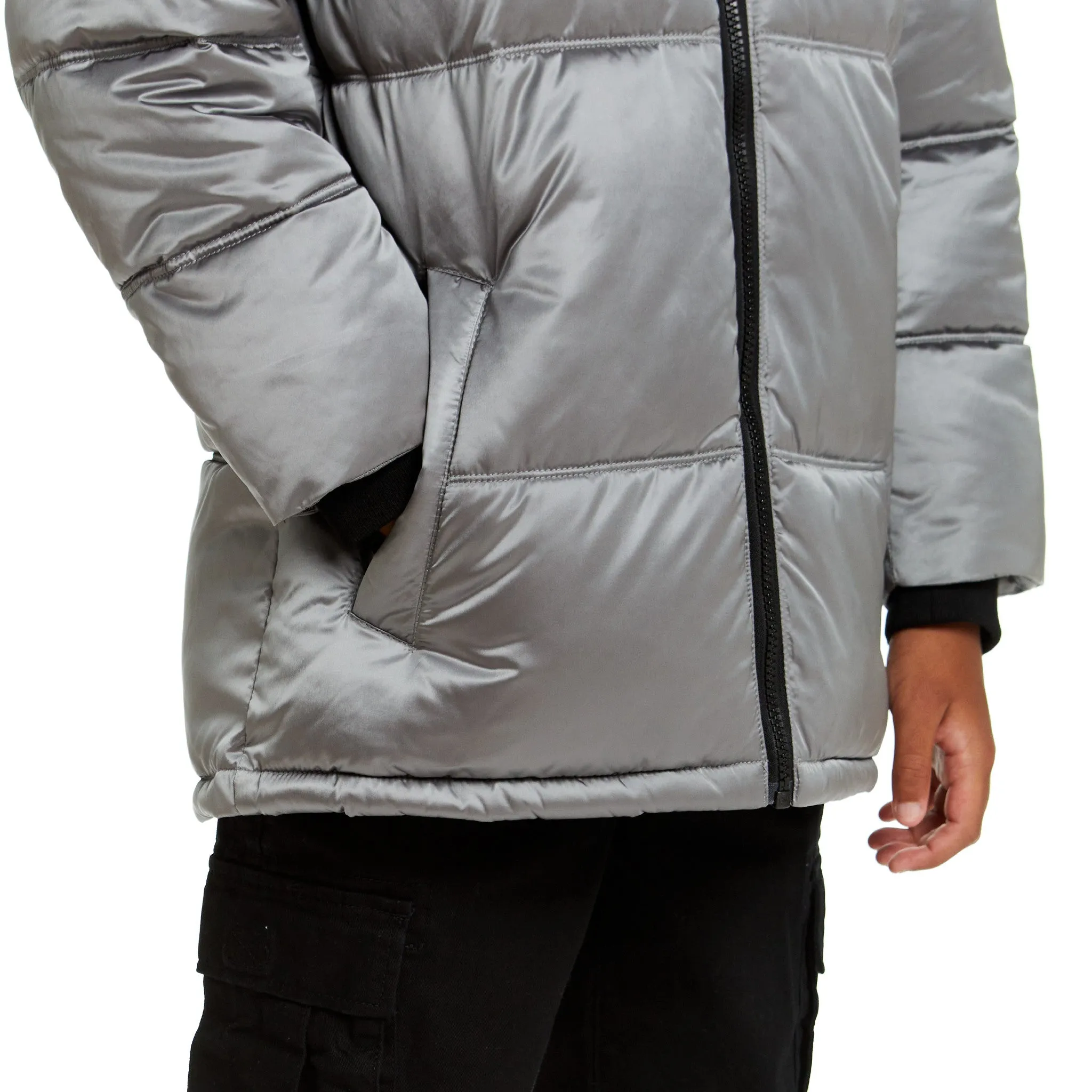 SPACEONE x Andy & Evan® | Galactic Puffer Jacket | Moon Grey