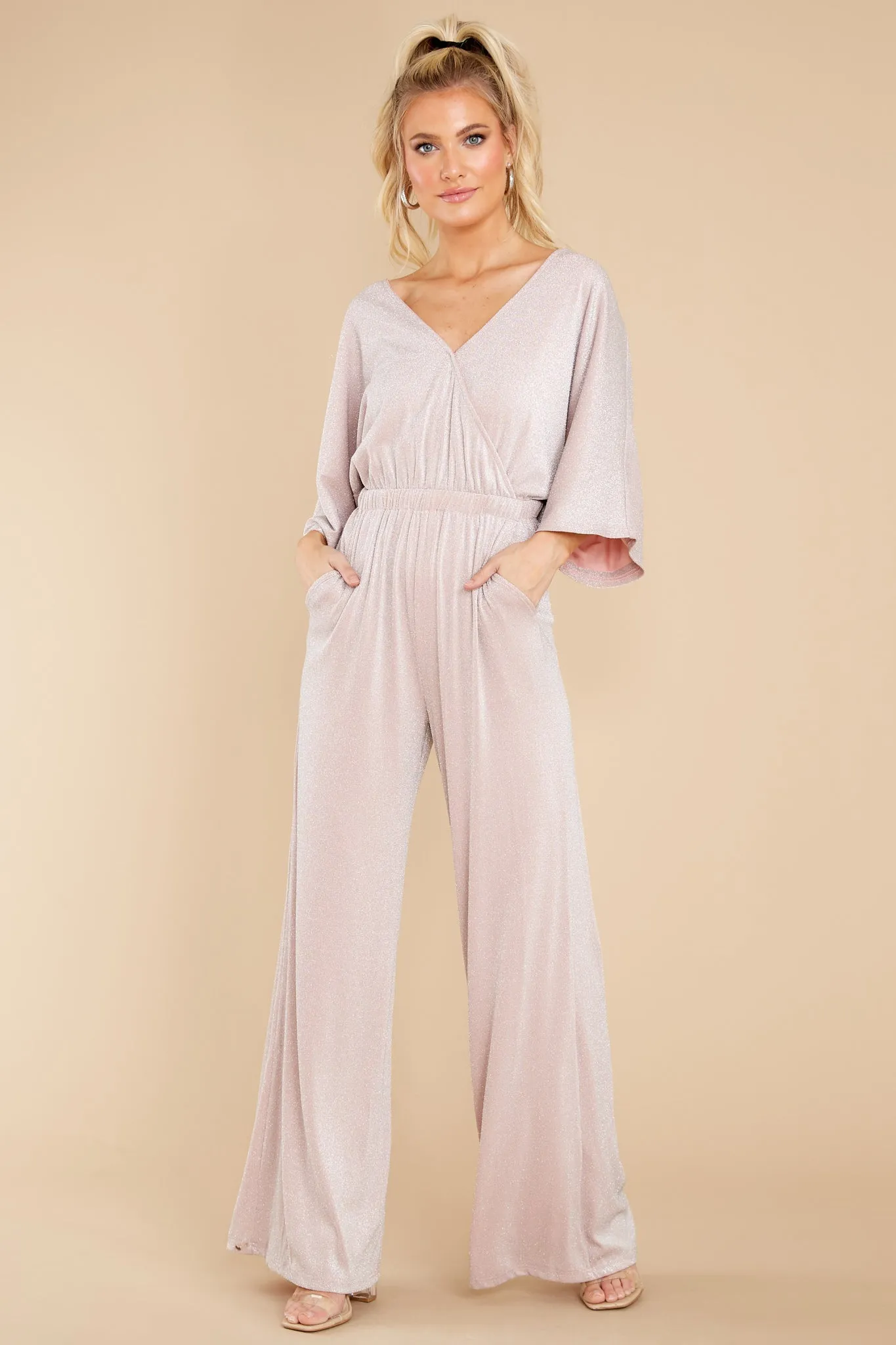 Sparkling Standards Pink Jumpsuit