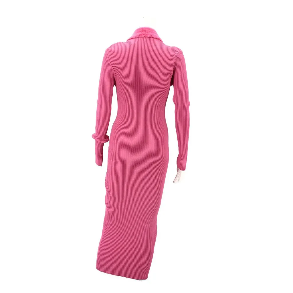 STAUD SWEATER DRESSES PINK M | L