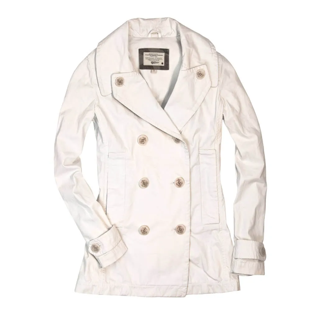 Sun Washed Cotton Peacoat W76T002