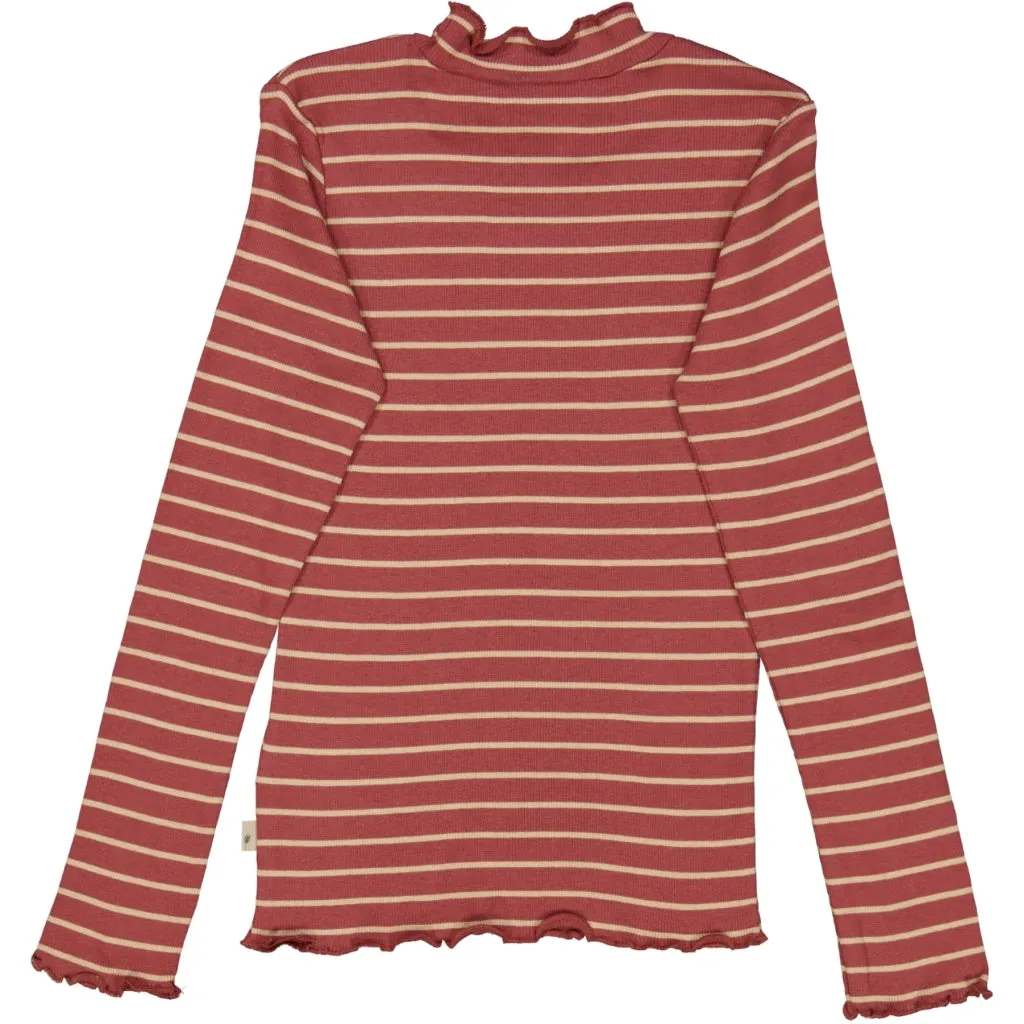 T-shirt Louann - apple butter stripe